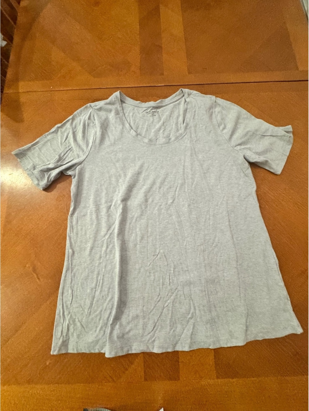 Lane Bryant Perfect Sleeve Tee Gray T-Shirt Size L 2922
